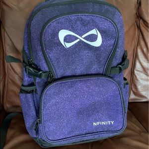 Nfinity Glitter Cheer Purple Backpack